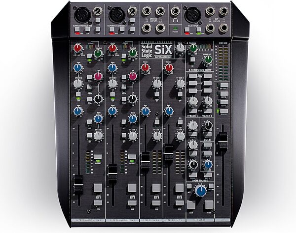 Solid State Logic SSL SiX Desktop Analog Recording Mixer, New, Action Position Back