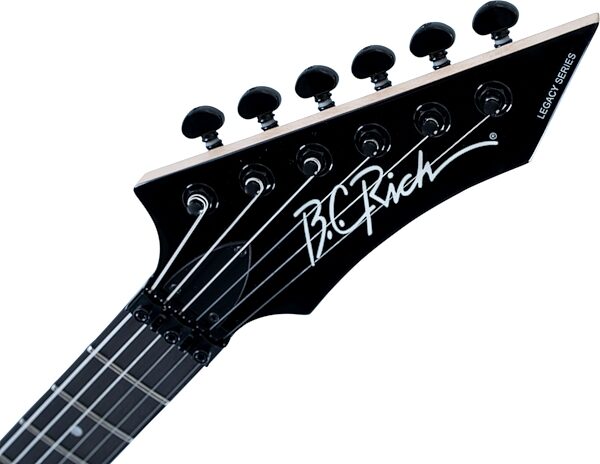 B.C. Rich ST3 Retro II Floyd Rose Electric Guitar, Black, Action Position Back