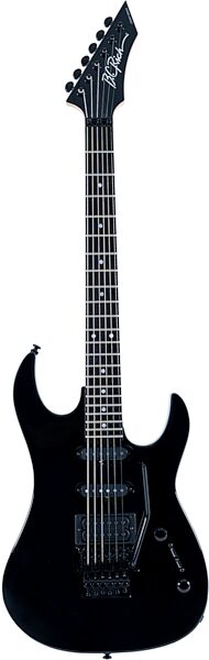 B.C. Rich ST3 Retro II Floyd Rose Electric Guitar, Black, Action Position Back