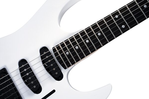 B.C. Rich ST3 Retro II Floyd Rose Electric Guitar, White, Action Position Back