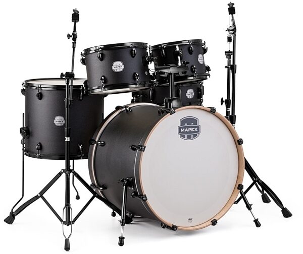 Mapex ST5295FB Storm Rock Drum Kit, Deep Black
