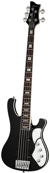 Schecter Stargazer-5 5-String Electric Bass, Black - Angle