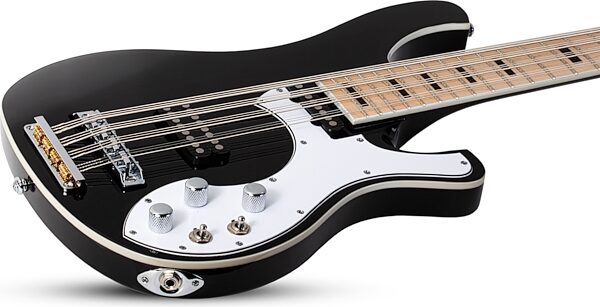 Schecter Stargazer 12 Electric Bass, 12-String, Gloss Black, Action Position Back