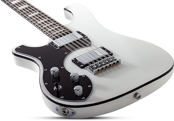 Schecter Stargazer 12 Electric Guitar, 12-String (Left-Handed), Gloss White, Open Box (Very Good), Action Position Back