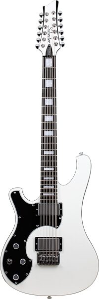 Schecter Stargazer 12 Electric Guitar, 12-String (Left-Handed), Gloss White, Open Box (Very Good), Action Position Back