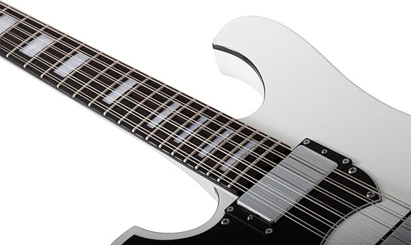 Schecter Stargazer 12 Electric Guitar, 12-String (Left-Handed), Gloss White, Open Box (Very Good), Action Position Back