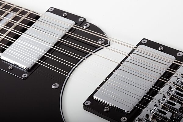 Schecter Stargazer 12 Electric Guitar, 12-String (Left-Handed), Gloss White, Open Box (Very Good), Action Position Back