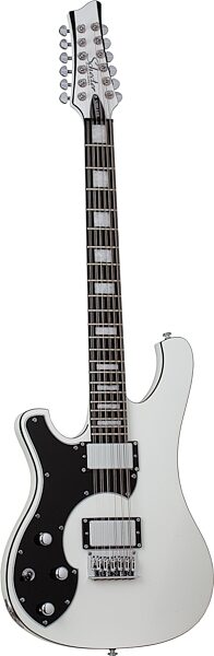 Schecter Stargazer 12 Electric Guitar, 12-String (Left-Handed), Gloss White, Open Box (Very Good), Action Position Back
