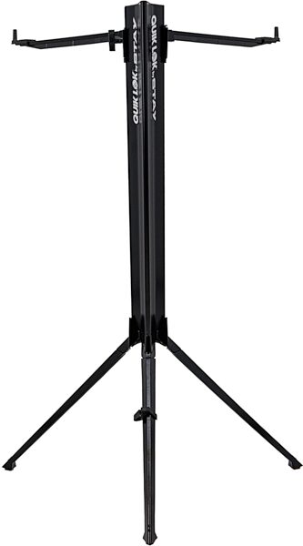 Quik Lok by Stay Music Intruder Keyboard Stand (1-Tier), Black, Action Position Back