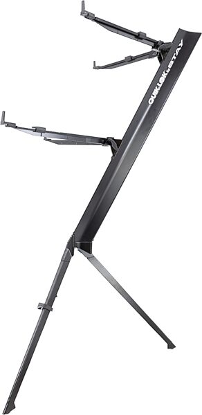 Quik Lok Stay Intruder 2-Tier Keyboard Stand, Black, Action Position Back
