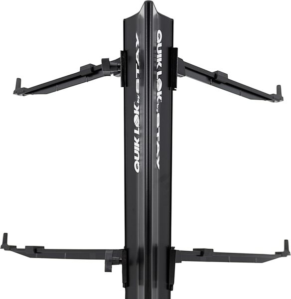 Quik Lok Stay Intruder 2-Tier Keyboard Stand, Black, Action Position Back
