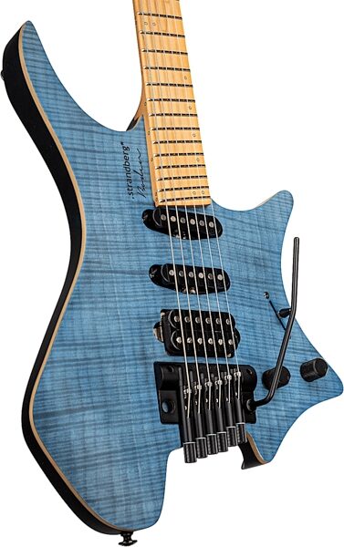 Strandberg Boden Standard NX 6 Tremolo Electric Guitar (with Gig Bag), Blue, Action Position Back
