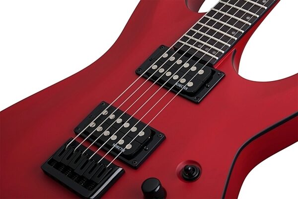 Schecter Stealth C-1 Electric Guitar, Satin Red - Pickups