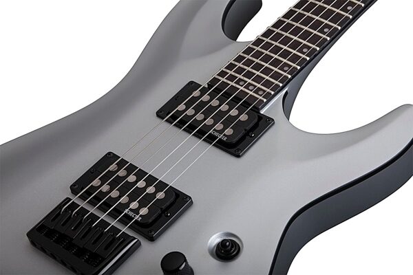 Schecter Stealth C-1 Electric Guitar, Satin Silver - Pickups