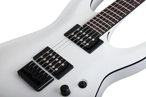 Schecter Stealth C-1 Electric Guitar, Satin White - Pickups