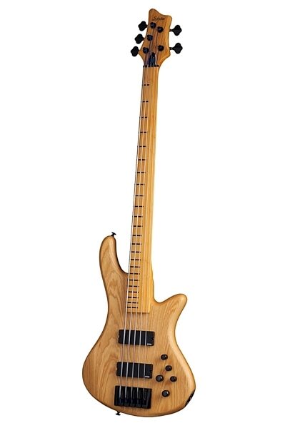 Schecter Session Stiletto 5 Fretless Electric Bass, 5-String, Antique Natural Satin