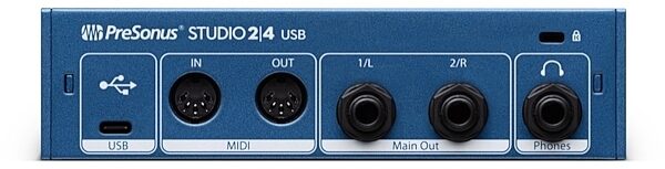 PreSonus Studio 2|4 2x2 USB Audio Interface, Back