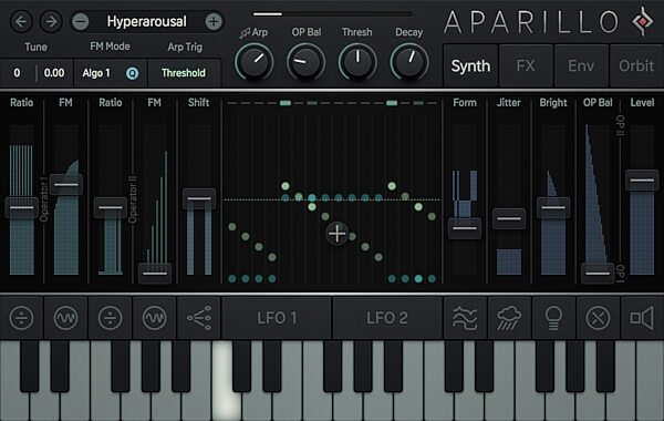 Sugar Bytes Aparillo Synthesizer Software, Digital Download, Screenshot Front