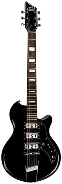 Supro Hampton Electric Guitar, Jet Black