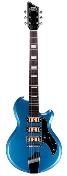 Supro Hampton Electric Guitar, Ocean Blue Metallic
