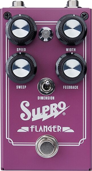 Supro Analog Flanger Pedal, New, Action Position Back