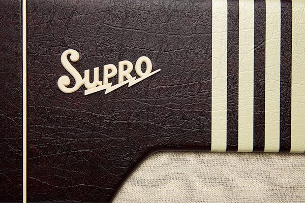 Supro Delta King 12 Guitar Combo Amplifier (15 Watts, 1x12"), Limited Edition Burgundy/Cream, Action Position Back