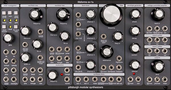Pittsburgh Modular Lifeforms SV-1b Analog Monophonic Synthesizer, Action Position Back