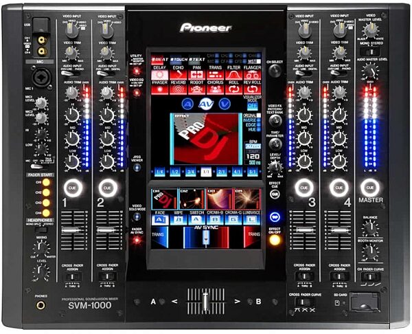 Pioneer SVM1000 DJ Audio/Video Mixer, Top