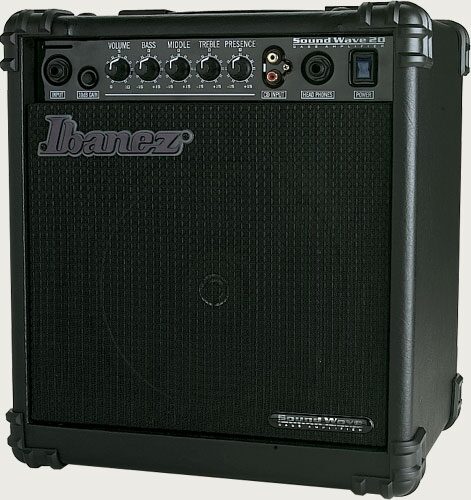 Ibanez SW20 Soundwave Bass Combo Amplifier (20 Watts, 1x8 in.), Main