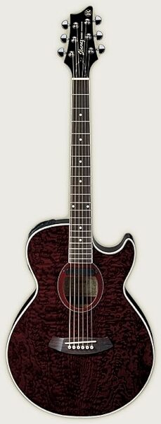 Ibanez SX72 Acoustic-Electric Guitar, Transparent Black Cherry