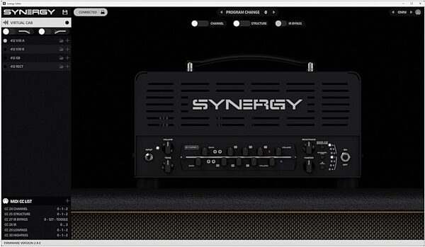 Synergy SYN-20IR All-Tube Modular Guitar Amplifier Head with IR and MIDI 2.0, New, Action Position Back