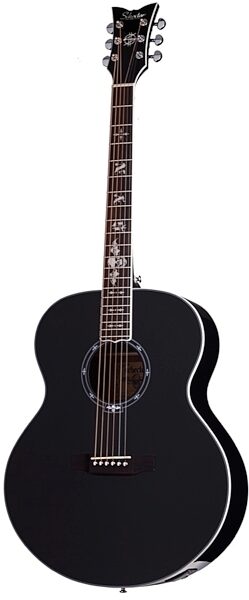 Schecter Synyster Gates Jumbo Acoustic-Electric Guitar, Black
