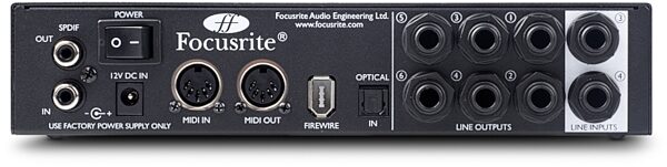 Focusrite Saffire Pro 24 FireWire Audio Interface, GUI