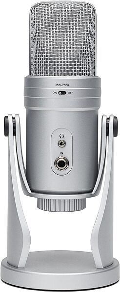 Samson G-Track Pro Studio USB Condenser Microphone, Silver, Action Position Back