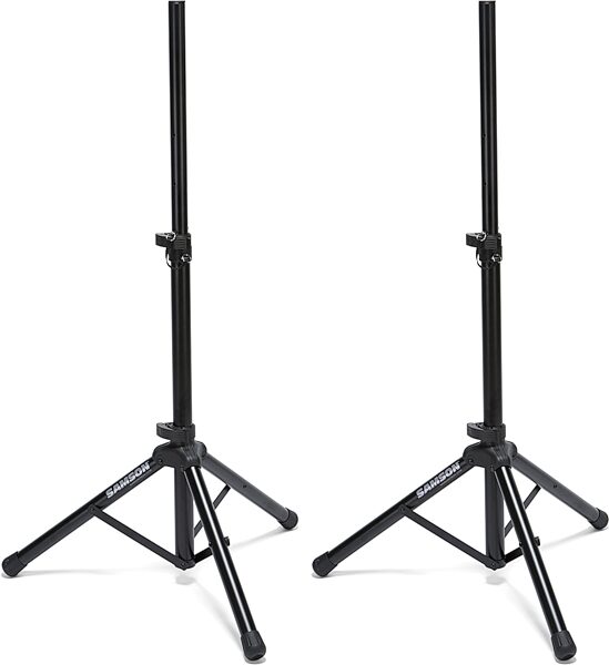 Samson SP50P Heavy Duty Speaker Stands, Pair, Main with all components Front