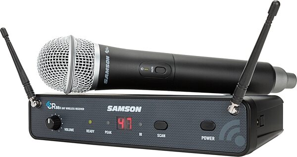 Samson Concert 88x Wireless Handheld Microphone System with Q7 Mic Capsule, Band D, Action Position Back