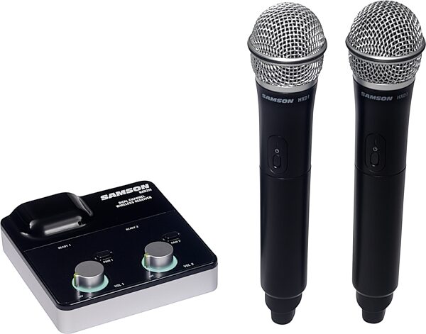 Samson XPD2m Two-Person Digital Wireless Supercardioid Handheld Microphone System, New, Action Position Back