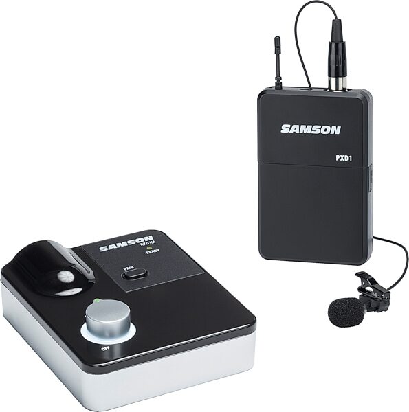Samson XPDm Digital Wireless Cardioid Lavalier Microphone System, New, Action Position Back