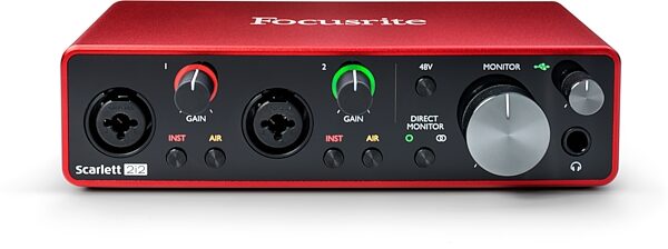 Focusrite Scarlett 2i2 3rd Gen USB Audio Interface, New, Alt-View-1