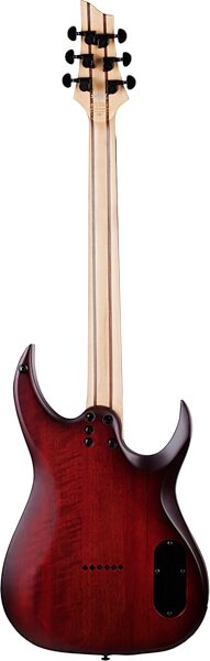 Schecter Sunset-6 Extreme Electric Guitar, Left-Handed, Scarlet Burst, Action Position Back