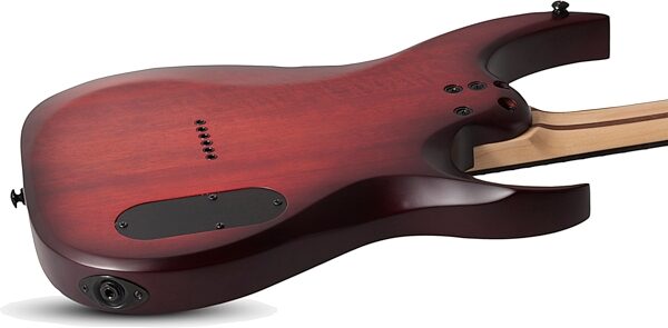 Schecter Sunset-6 Extreme Electric Guitar, Left-Handed, Scarlet Burst, Action Position Back
