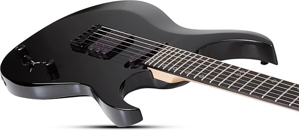 Schecter Sunset-6 Triad Electric Guitar, Gloss Black, Action Position Back