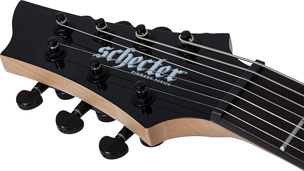 Schecter Sunset-7 Triad Electric Guitar, Left-Handed (7-String), Gloss Black, Main Back