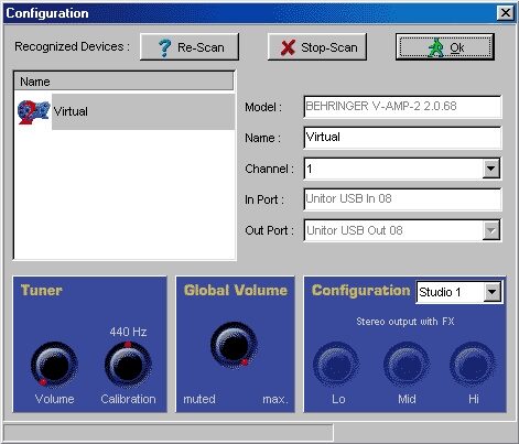 Behringer V-Amp 2 Guitar Amp Modeling Processor, Screen 1