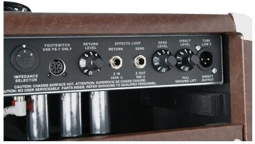 Rivera Sedona 55 Acoustic Guitar Combo Amplifier (55 Watts, 1x12"), Back Panel