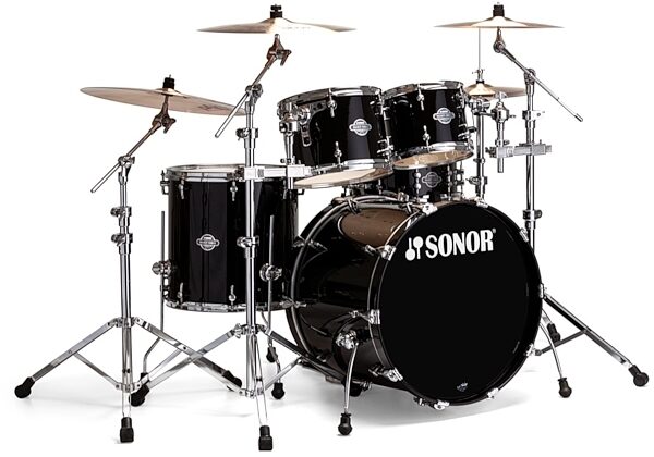 Sonor Select Force Stage 3 Drum Shell Kit, 5-Piece, Black
