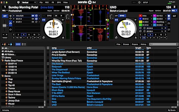 Rane SL2 Serato DJ Audio Interface, Serato DJ Software Screenshot 1