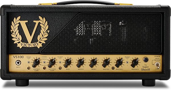 Victory Super Sheriff 100H Guitar Amplifier Head, 100 Watts, Action Position Back