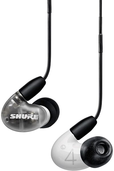 Shure AONIC 4 Sound Isolating Earphones, White, SE42HYW+UNI, Warehouse Resealed, Main