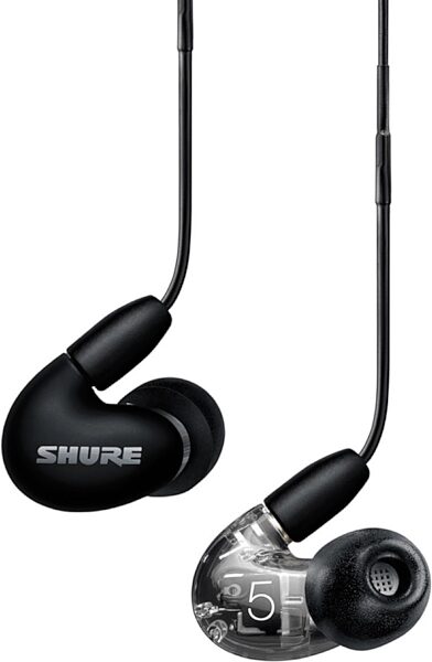 Shure AONIC 5 Sound Isolating Earphones, Black, SE53BABK+UNI, Main